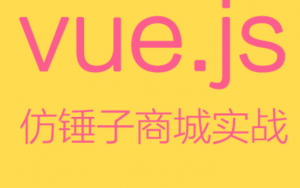 Vue 仿锤子商城实战