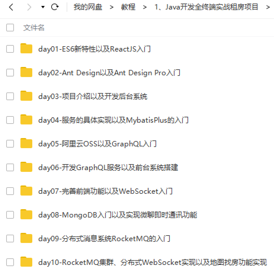 Java开发全终端实战租房项目