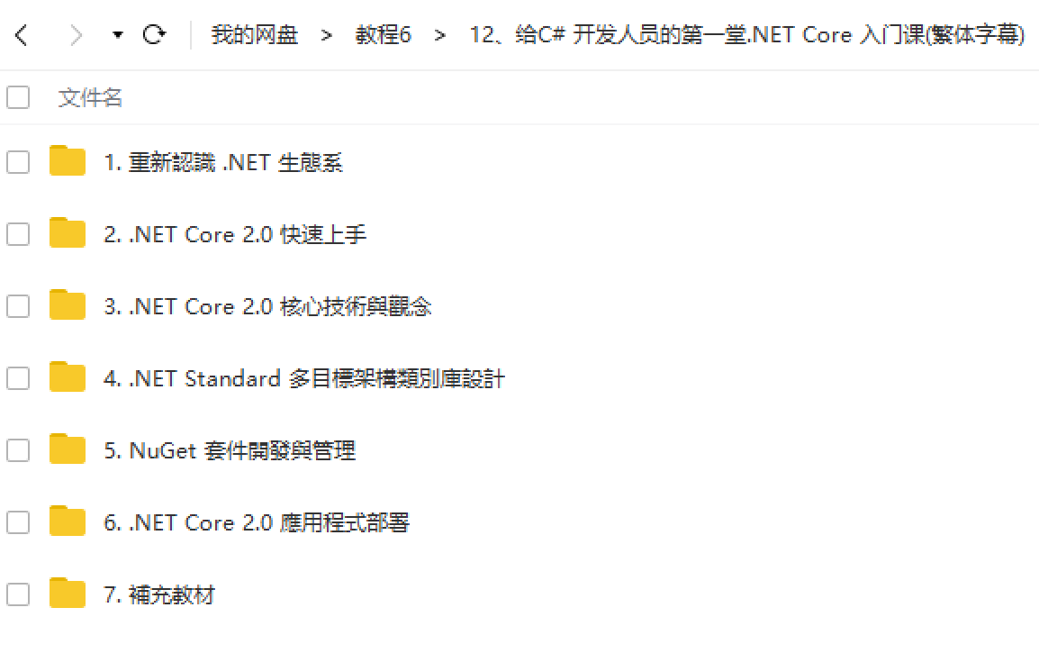 给C# 开发人员的第一堂.NET Core 入门课