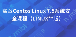 实战Centos Linux 7.5系统安全课程（LINUX稳定版）