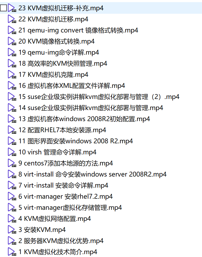 云计算之KVM虚拟化企业部署与管理视频课程