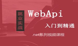 WebApi入门到精通视频课程