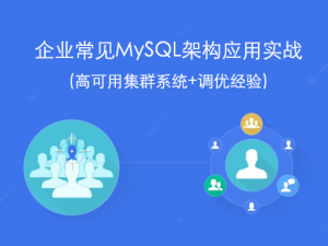 企业常见MySQL架构应用实战(高可用集群系统+调优经验)视频课程