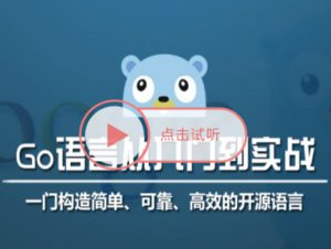 Go语言从入门到实战项目全套视频教程