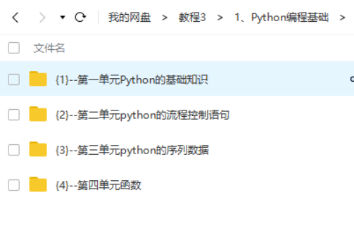 Python编程基础