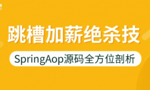 跳槽加薪绝杀技—SpringAop源码全方位剖析