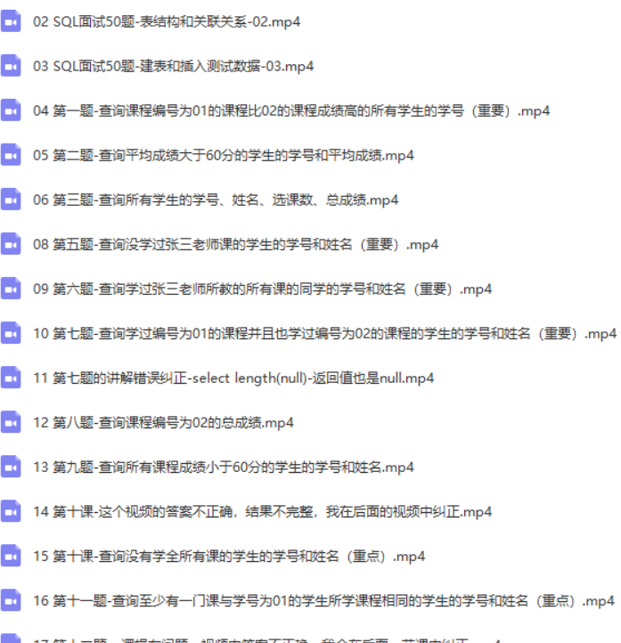 SQL面试50题 – 跟我一起打怪升级 一起成为数据科学家