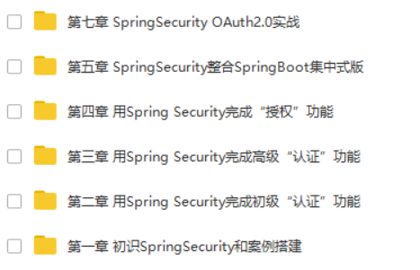 Spring Security安全框架从入门到进阶