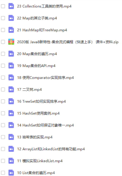 2020年Java教程 Java集合框架精讲（入门到进阶）