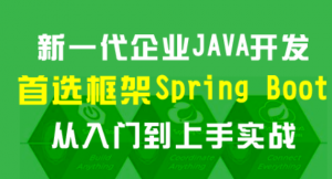 Spring Boot 从入门到上手实战