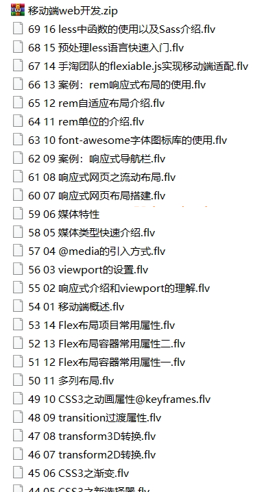 学前端先学会移动端web开发实战