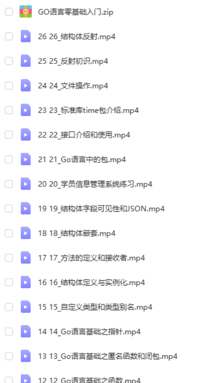 【极简GO语言】小白最佳入门教程【附完整资料】