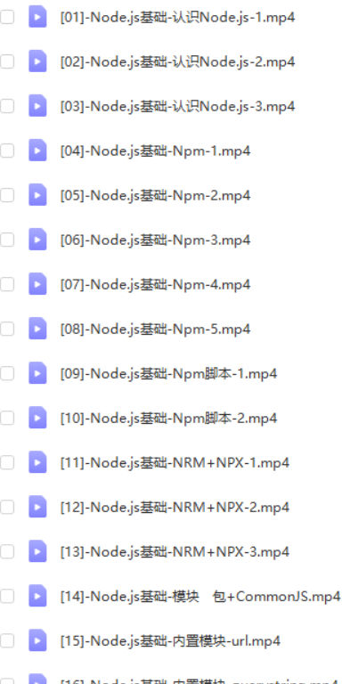 2021前端最新最全Node.js入门到实战全集【完整笔记】