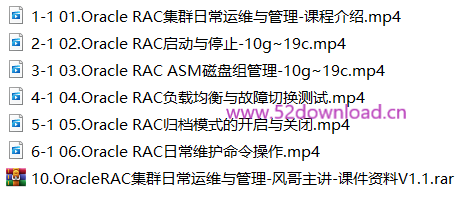 Oracle RAC集群日常运维与管理