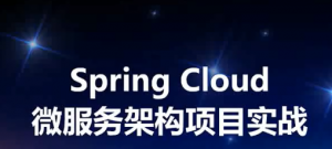 7周-Spring Cloud微服务架构项目实战