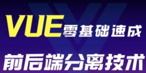 VUE快速入门到实战_前后端分离技术电商案例实战教程【完整资料】