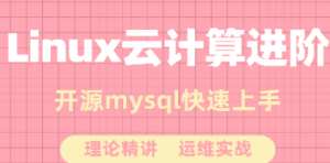 2021开源MySQL数据库全套_理论基础+就业实战完整版