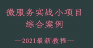 2021最新微服务小项目实战|完整资料