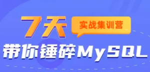 7天带你锤碎MySQL实战集训营