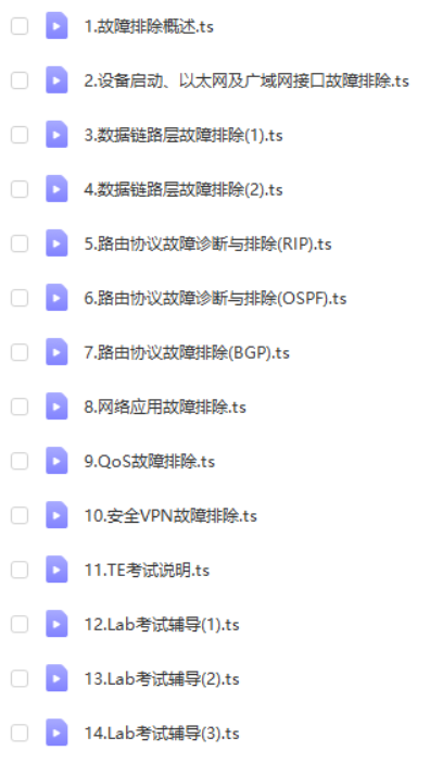 H3CTE认证网络排错专家视频课程