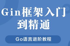 Go语言gin框架 入门到精通