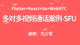 WebRTC多对多视频通话案例-SFU方案(Flutter+React+Golang)