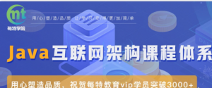 Java互联网企业架构技术VIP课程（七八期)|蚂蚁课堂