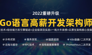 高端Go语言百万并发高薪班7期|2022年|马哥（完毕）