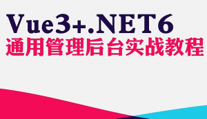 Vue3+.NET6通用管理后台实战教程