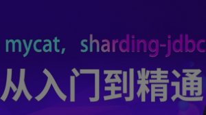 mycat，sharding-jdbc从入门到精通