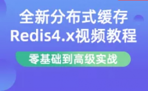 全新布式缓存Redis4.x视频教程|小D