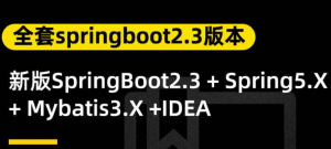 ssm新版SpringBoot2.3+spring5+mybatis3|小D