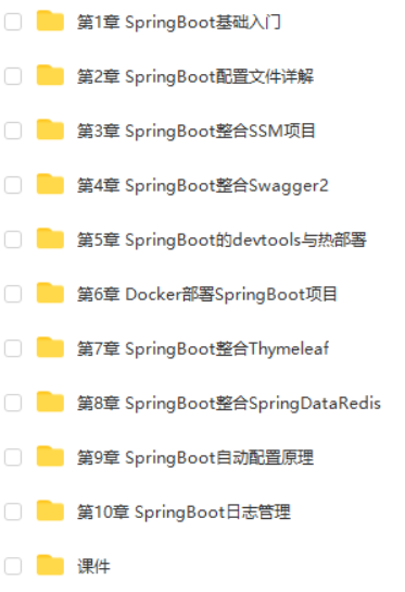 SpringBoot2.0实战教程